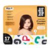 Picture of Hello Bello Premium Baby Diapers Size 6, 17 Count of, Extra-Absorbent, and Hypoallergenic Baby Diapers with Snug and Comfort Fit, Alphabet Soup