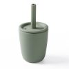 Picture of Toddler Cup, Socub Silicone Training Cup, Sprill proof Sippy Cup for Baby, BPA-Free, Unbreakable, 4oz, 6+ months, Sage