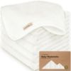 Picture of 6-Pack Baby Washcloths - Soft Viscose from Bamboo Washcloth, Baby Wash Cloths for Newborn, Kids, Bath Baby Towels, Face Towel, Face Cloths for Washing Face (White)