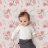 Picture of Pack n Play Stretchy Fitted Playard Sheet Set BROLEX 2 Pack Portable Mini Crib Sheets,Convertible Playard Mattress Cover,Ultra Soft Material,Pink Blossom