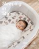 Picture of Bassinet Sheets for Baby Boy Girl, TotBasic Buttery Soft Universal Bassinet Fitted Sheet, Compatible with Halo, Mika Micky, Baby Delight, Dream On Me, Maxi COSI and More Bassinet Mattress(Ocean&Zoo)