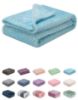 Picture of Fuzzy Blanket or Fluffy Blanket for Baby, Soft Warm Cozy Coral Fleece Toddler, Infant or Newborn Receiving Blanket for Crib, Stroller, Travel, Decorative (28Wx40L, XS-Ice Blue)