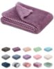 Picture of Fuzzy Blanket or Fluffy Blanket for Baby, Soft Warm Cozy Coral Fleece Toddler, Infant or Newborn Receiving Blanket for Crib, Stroller, Travel, Decorative (28Wx40L, XS-Burgundy)