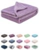 Picture of Fuzzy Blanket or Fluffy Blanket for Baby, Soft Warm Cozy Coral Fleece Toddler, Infant or Newborn Receiving Blanket for Crib, Stroller, Travel, Decorative (28Wx40L, XS-Lavender)
