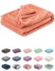 Picture of Fuzzy Blanket or Fluffy Blanket for Baby, Soft Warm Cozy Coral Fleece Toddler, Infant or Newborn Receiving Blanket for Crib, Stroller, Travel, Decorative (28Wx40L, XS-Grapefruit)