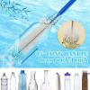 Picture of AnDocK 6 Pack Bottle Brush Narrow Neck Cleaning Set, Long Handle Stainless Steel Water Bottle Cleaner Brush for Washing Beer Bottle, Wine Decanter, Cup, Pipes Sinks, Straw, Cup Cover.