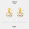 Picture of BIBS Pacifiers - Boheme Collection | BPA-Free Baby Pacifier | Made in Denmark | Set of 2 Ivory/Blossom Color Premium Soothers | Size 0-6 Months