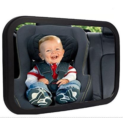 Picture of Shynerk Baby Car Mirror, Rear Facing Car Seat Mirror Safety for Infant Newborn, Baby Mirror with Wide Rearview & 360° Rotation, Shatterproof & Easy Assembled Crash Tested
