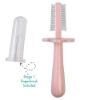 Picture of grabease Double Sided Toothbrush Makes Brushing Baby and Toddler Teeth Faster and Safer, Perfect for Children 6 Months - 4 Years Old, (Blush)