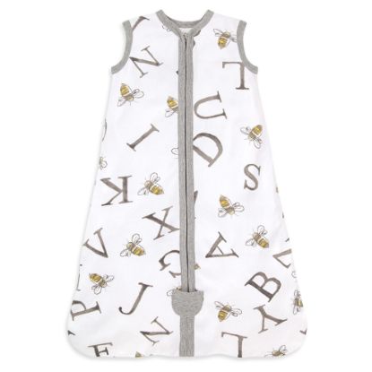 Picture of Burt's Bees Baby Baby Beekeeper Wearable Blanket, 100% Organic Cotton, Swaddle Transition Sleeping Bag, A Bee C Cloud, Medium