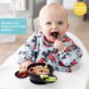Picture of Bumkins Disney Bibs, Baby and Toddler Girls and Boys 6-24 Months, Long Sleeve, Essential Must Have for Eating, Feeding, Mess Saving Lightweight Waterproof Fabric Sleeved Smock, Mickey Mouse Classic