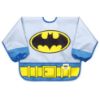 Picture of Bumkins Sleeved Bib for Girl or Boy, Baby and Toddler for 6-24 Mos, Essential Must Have for Eating, Feeding, Baby Led Weaning Supplies, Long Sleeve Mess Saving Food Catcher, Batman DC Comics