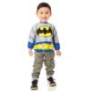 Picture of Bumkins Sleeved Bib for Girl or Boy, Baby and Toddler for 6-24 Mos, Essential Must Have for Eating, Feeding, Baby Led Weaning Supplies, Long Sleeve Mess Saving Food Catcher, Batman DC Comics