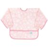 Picture of Bumkins Sleeved Bib for Girl or Boy, Baby and Toddler for 6-24 Mos, Essential Must Have for Eating, Feeding, Baby Led Weaning Supplies, Long Sleeve Mess Saving Food Catcher, Soft Fabric, Lace Pink