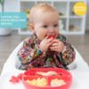 Picture of Bumkins Sleeved Bib for Girl or Boy, Baby and Toddler for 6-24 Mos, Essential Must Have for Eating, Feeding, Baby Led Weaning Supplies, Long Sleeve Mess Saving Food Catcher, Nintendo Super Mario