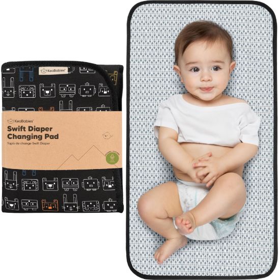 Picture of Portable Diaper Changing Pad - Waterproof Foldable Baby Changing Mat - Travel Diaper Change Mat - Lightweight Changing Pads for Baby - Baby Changer - Machine Washable (Pixel)