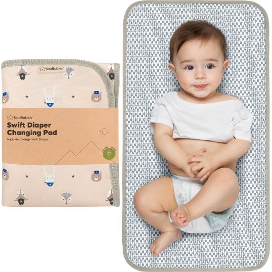 Picture of Portable Diaper Changing Pad - Waterproof Foldable Baby Changing Mat - Travel Diaper Change Mat - Lightweight Changing Pads for Baby - Baby Changer - Machine Washable (Wild Patrol)