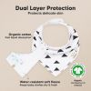 Picture of 8-Pack Organic Baby Bandana Bibs for Girls - Super Absorbent Triangle Baby Bibs for Drooling and Teething Infant, 100% Cotton Extra Soft for Newborn, Infant 0-36 Months (Grayscape)
