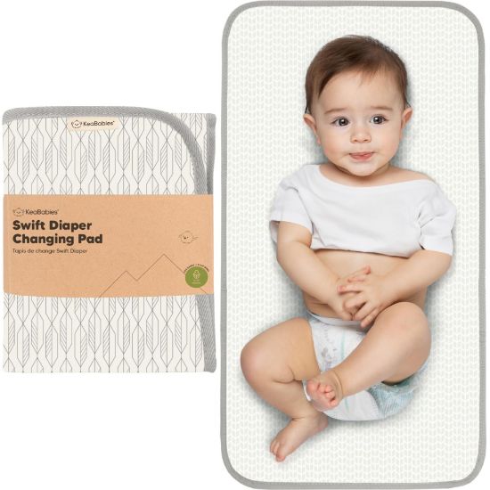 Picture of Portable Diaper Changing Pad - Waterproof Foldable Baby Changing Mat - Travel Diaper Change Mat - Lightweight Changing Pads for Baby - Baby Changer - Machine Washable (Prism)