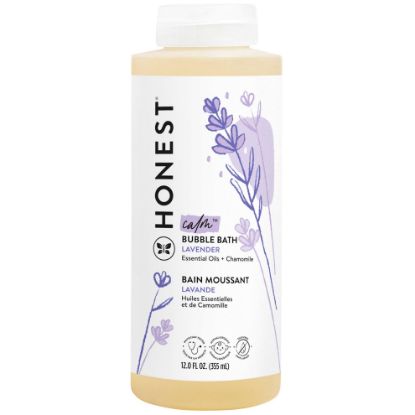 Picture of The Honest Company Foaming Bubble Bath | Gentle for Baby | Naturally Derived, Tear-free, Hypoallergenic | Lavender Calm, 12 fl oz