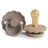 Picture of FRIGG Daisy Natural Rubber Baby Pacifier | Made in Denmark | BPA-Free (Croissant/Portobello, 6-18 Months) 2-Pack