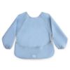 Picture of mushie Long Sleeve Baby Bib | Mess Free & Waterproof Fabric for Toddlers | Adjustable Fit for Ages 6-24 Months (Tradewinds)