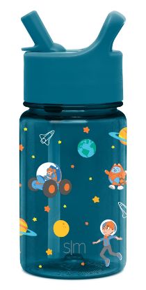 Picture of Simple Modern Blippi Kids Water Bottle Plastic BPA-Free Tritan Cup with Leak Proof Straw Lid | Reusable and Durable for Toddlers, Boys | Summit Collection | 12oz, Blippi Space