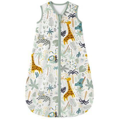 Picture of Yoofoss Baby Sleep Sack 0-6 Months 0.5 TOG Baby Wearable Blanket, 100% Cotton Infant Toddler Sleeping Sack 2-Way Zipper Lightweight Sleep Sack, Giraffe