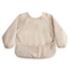 Picture of mushie Long Sleeve Baby Bib | Mess Free & Waterproof Fabric for Toddlers | Adjustable Fit for Ages 6-24 Months (Sun)