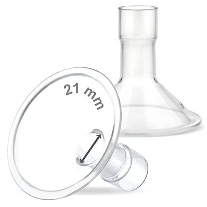 Picture of Maymom MyFit 21mm Two-Piece Design Small Breastshields, Compatible with Medela Breast Pump; Ideal for HandsFree Bra; Not Original PersonalFit Flex Breast Shield,Not Original Freestyle Pump Parts, 2pcs