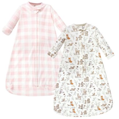 Picture of Hudson Baby Unisex Baby Cotton Long-Sleeve Wearable Sleeping Bag, Sack, Blanket, Enchanted Forest, 3-9 Months