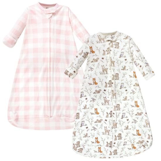Picture of Hudson Baby Unisex Baby Cotton Long-Sleeve Wearable Sleeping Bag, Sack, Blanket, Enchanted Forest, 3-9 Months