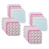 Picture of Spasilk Washcloth Wipes Set for Newborn Boys and Girls, Soft Terry Washcloth Set, Pack of 20, Pink Coral