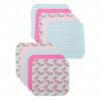 Picture of Spasilk Washcloth Wipes Set for Newborn Boys and Girls, Soft Terry Washcloth Set, Pack of 20, Pink Coral