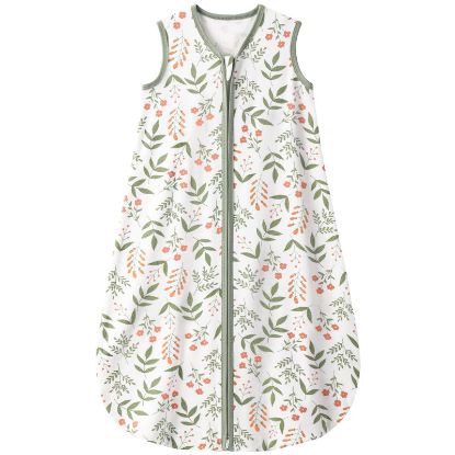 Picture of Yoofoss Baby Sleep Sack 0-6 Months 0.5 TOG Baby Wearable Blanket, 100% Cotton Infant Toddler Sleeping Sack 2-Way Zipper Lightweight Sleep Sack, Flower