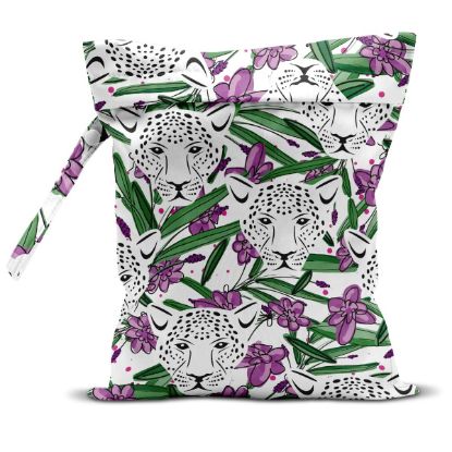 Picture of zcyxuuw Wet Bag, Wet Dry Bag, Wet Bag for Swimsuit, Travel, Beach, Pool, Diapers, Dirty Yoga Gym Clothes, Makeup Bag, Waterproof Tropical Palm Leaves Decor Jungle Palm Leaf Favors