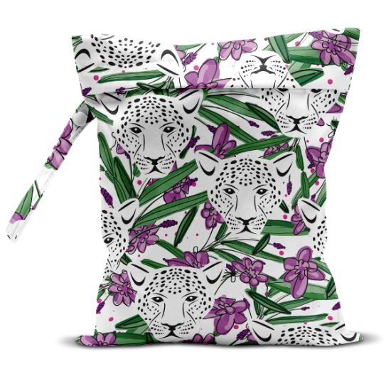 Picture of zcyxuuw Wet Bag, Wet Dry Bag, Wet Bag for Swimsuit, Travel, Beach, Pool, Diapers, Dirty Yoga Gym Clothes, Makeup Bag, Waterproof Tropical Palm Leaves Decor Jungle Palm Leaf Favors