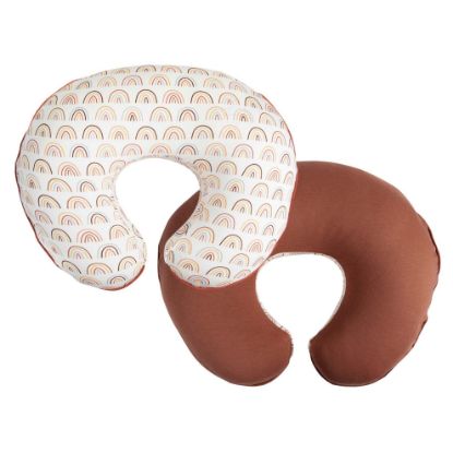 Picture of Boppy Nursing Pillow Cover, 100% Organic Cotton, Spice Rainbows, Fits The Original Support Pillow for Breastfeeding and Bottle Feeding, Cover Only, Nursing Support Pillow Sold Separately