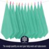 Picture of 16 Pack Baby Washcloths - 10x10 Inch, Coral Fleece - Extra Absorbent and Soft Wash Clothes for Newborns, Infants and Toddlers - Suitable for Sensitive Skin and New Born - Baby Shower - Aqua Green