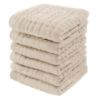 Picture of Comfy Cubs Muslin Baby Washcloths 6 Pack - Soft 6-Layer Cotton Wash Cloths for Sensitive Skin - 10"x10" Large, Gentle, Absorbent Infant Essentials for Newborn and Toddlers - (Sand)