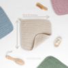 Picture of Comfy Cubs Muslin Baby Washcloths 6 Pack - Soft 6-Layer Cotton Wash Cloths for Sensitive Skin - 10"x10" Large, Gentle, Absorbent Infant Essentials for Newborn and Toddlers - (Sand)