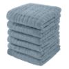 Picture of Comfy Cubs Muslin Baby Washcloths 6 Pack - Soft 6-Layer Cotton Wash Cloths for Sensitive Skin - 10"x10" Large, Gentle, Absorbent Infant Essentials for Newborn and Toddlers - (Pacific Blue)