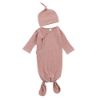 Picture of Newborn Infant Baby Girl Boy Gowns Sleeping Bag Pajamas Coming Home Outfits Swaddle Blanket Cotton Nightgown Sleepwear (M-Ribbed Sleeping Bag Pink, 0-6 Months)