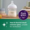 Picture of Philips Avent Natural Glass Baby Bottle with Natural Response Nipple (Slow Flow, Flow 2), 4oz, SCY910/01