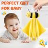 Picture of Pro Goleem Bee Loveys for Babies Soft Security Blanket Baby Snuggle Toy Stuffed Animal Blanket Unisex Lovie Baby Gifts for Infant and Toddler Yellow 12 Inch