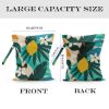 Picture of zcyxuuw Wet Dry Bag Wet Bag for Swimsuit Travel Beach Pool Stroller Diapers Dirty Yoga Gym Clothes Makeup Bag Waterproof Tropical Palm Leaves Decor Jungle Palm Leaf Favors