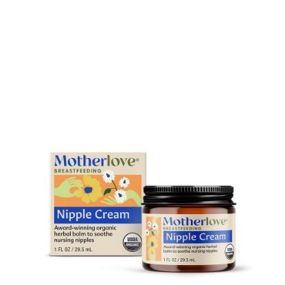 Picture of Motherlove Nipple Cream (1 oz) Organic Lanolin-Free Nipple Cream for Breastfeeding-Benefits Nursing & Pumping Moms