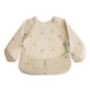Picture of mushie Long Sleeve Baby Bib | Mess Free & Waterproof Fabric for Toddlers | Adjustable Fit for Ages 6-24 Months (Dinos)