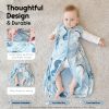 Picture of Yoofoss Baby Sleep Sack 0-6 Months 0.5 TOG Baby Wearable Blanket, 100% Cotton Infant Toddler Sleeping Sack 2-Way Zipper Lightweight Sleep Sack, Seahorse