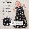 Picture of Yoofoss Baby Sleep Sack 0-6 Months 0.5 TOG Baby Wearable Blanket, 100% Cotton Infant Toddler Sleeping Sack 2-Way Zipper Lightweight Sleep Sack, Black Forest